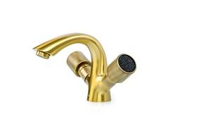 Смеситель для умывальника (раковины) Boheme Royal Cristal 311-Royal/CRST black бронза латунь Водяной