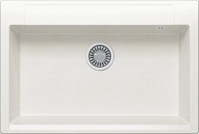 Мойка для кухни Polygran Argo ARGO-760.36 прямоуг. 76х51 глуб. 20см вып. 3 1/2" (врезная) белый хлопок