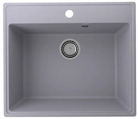 Мойка для кухни Ulgran Quartz Forte 580 Forte 580-05 прямоуг. 58х50 глуб. 18см вып. 3 1/2" (врезная) бетон