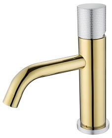 Смеситель для умывальника (раковины) Boheme Stick Gold Touch Chrome 121-GCR.2 хром/золото латунь