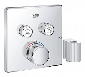 Смеситель для душа термостат (внешняя часть) Grohe Grohtherm SmartControl 29125000 хром латунь