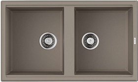 Мойка для кухни Omoikiri Tedori 86-2-SA 4993926 прямоуг. 86х51 глуб. 20см вып. 3 1/2" (врезная) бежевая