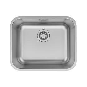 Мойка для кухни Iddis Mate MAT53S0i77 прямоуг. 53,5х43,3 глуб. 20см (толщ.0,8мм) вып. 3 1/2" (врезная, подстольная) хром