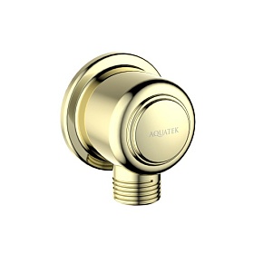 Шланговое подключение для душа Aquatek Классик AQ2461PG латунь золото