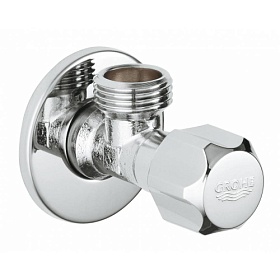 Кран угловой вентиль 1/2"х1/2" НР-НР вентиль для подкл.смесителя Grohe 2201600M