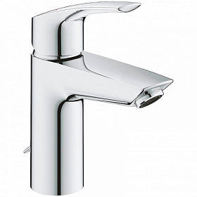 Смеситель для умывальника (раковины) Grohe Eurosmart 33188003 хром латунь Водяной