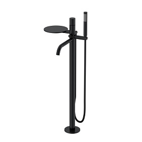 Смеситель для ванны/душа (короткий излив) Boheme Stick Black Spirale Black 129-BB.4 чёрный латунь Водяной
