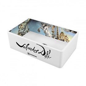Мойка для кухни Omoikiri Mikura 76-Dali 4993023 прямоуг. 76х46 глуб. 23см вып. 3 1/2" (врезная, фронтальный монтаж) белая