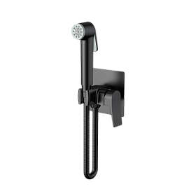 Смеситель для унитаза Osgard Bretta Black 51053 с гигиеническим душем чёрный латунь Водяной