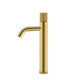 Смеситель для умывальника (раковины) Boheme Stick Matt Gold Linea 122-MG.3 matt gold латунь