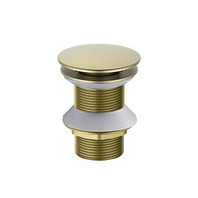 Донный клапан 1 1/4" Aquatek AQ6003PG шлиф. золото