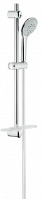 Душевая стойка с лейкой и шлангом Grohe Euphoria Champagne 600 мм d110 мм круглая 3-х реж. с мыльницей 27232001 хром Водяной