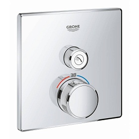 Смеситель для душа термостат (внешняя часть) Grohe Grohtherm SmartControl 29123000 хром латунь