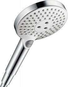 Лейка для душа Hansgrohe Raindance Select S 120 3jet 3-х реж. d125 мм 26530400 белая/хром круглая 