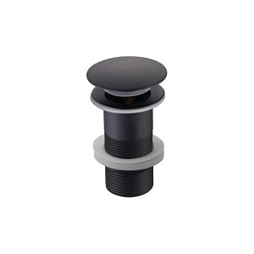 Донный клапан 1 1/4" Aquatek AQ6000MB черный