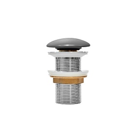 Выпуск для раковины без перелива Iddis Optima Home OPHGM00i88 серый матовый