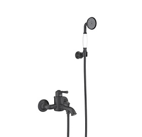 Смеситель для ванны/душа (короткий излив) Aquatek Классик AQ1549MB чёрный латунь