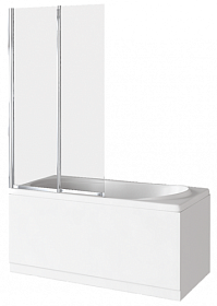 Шторка на ванну жёст. 80х140 Good Door FO-80-C-CH Screen 133510 распашная 