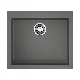 Мойка для кухни Omoikiri Bosen 57-PL 4993221 прямоуг. 57х50 глуб. 22см (толщ.10мм) вып. 3 1/2" (врезная) платина
