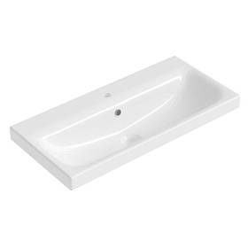 Раковина (умывальник) Iddis Optima Home 80 полувстраиваемая 3508000i28 Водяной