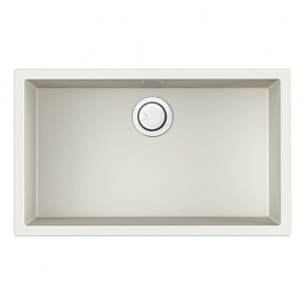 Мойка для кухни Omoikiri Yamakawa 75-U/I-WH 4993782 прямоуг. 75,6х45,6 глуб. 20см (толщ.6мм) вып. 3 1/2" (врезная, подстольная) белая