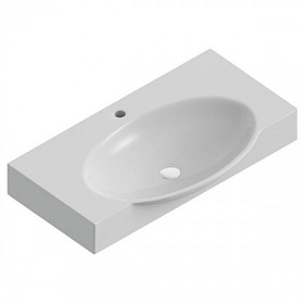 Раковина (умывальник) Sanita Luxe Infinity 76 встраиваемая сверху INF76SLWB01