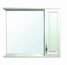 Зеркало-шкаф Loranto Janet 80 шкаф справа белое CS00049713
