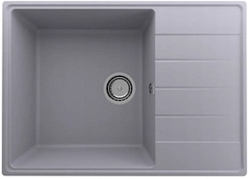 Мойка для кухни Ulgran Quartz Prima 700 Prima 700-05 прямоуг. 70х50 глуб. 18см вып. 3 1/2" (врезная) крыло универсал бетон
