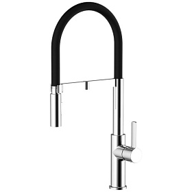 Смеситель для кухни (мойки) Azario AZ-WAA569158C гибкий излив хром латунь Водяной