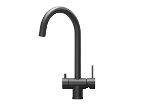 Смеситель для кухни (мойки) Granula Kitchen Space KS-7104 черный матовый с переключ.для фильтра питьевой воды чёрный нерж. сталь Водяной