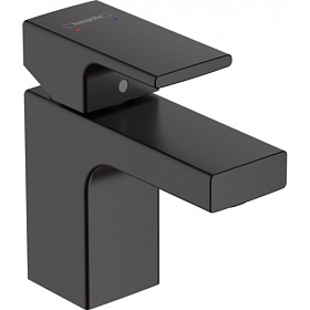 Смеситель для умывальника (раковины) Hansgrohe Vernis Shape 71567670 чёрный латунь