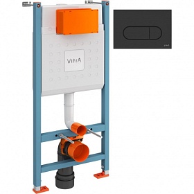 Инсталляция для унитаза Vitra V-Fix Core 800-1874 монтажная рама Root Round чёрная матовая