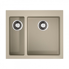 Мойка для кухни Omoikiri Bosen 59-2-SA 4993151 прямоуг. 59х50 глуб. 22см (толщ.10мм) вып. 3 1/2" (врезная) бежевая