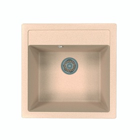 Мойка для кухни Florentina Липси 510 20.450.C0510.107 квадратная 51х51 глуб. 20см вып. 3 1/2" (врезная) песочная