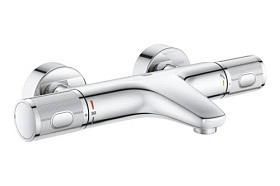 Смеситель для ванны/душа (короткий излив) термостат Grohe Grohtherm 1000 Performance 34830000 хром латунь