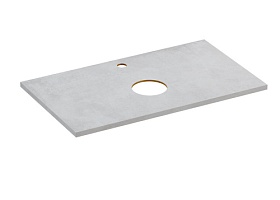 Столешница Cersanit Stone Balance 80 керамогранит 64186 серая Водяной