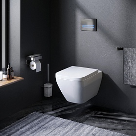 Унитаз подвесной AM.PM Spirit 2.0 Square безободковый смыв сид.дюр. микролифт C701701SC