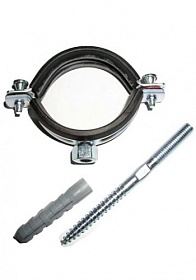 Хомут стальной с рез. упл. 1/2" (20-25мм)