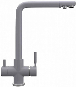 Смеситель для кухни (мойки) Ulgran Quartz UQ-016 05 с переключ.для фильтра питьевой воды бетон латунь