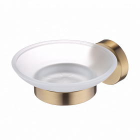 Держатель для мыла латунь/стекло Swedbe Select 9814GO золото Водяной