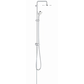 Душевая стойка с верхней тропич.лейкой (смеситель отдельно) Grohe Tempesta New Cosmopolitan d200 мм 4 реж. 26453001 хром круглая Водяной