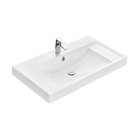 Раковина (умывальник) Roca Ona 80 встраиваемая сверху ZRU9307562 иск.мрамор Водяной