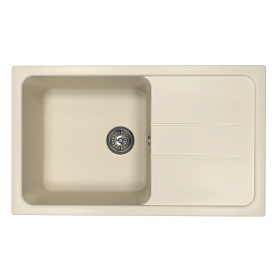 Мойка для кухни Florentina Специя 860 17.060.D0860.202 прямоуг. 86х51 глуб. 20см вып. 3 1/2" (врезная) крыло универсал шампань