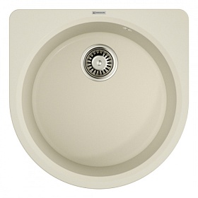 Мойка для кухни Omoikiri Akegata 51-PA 4993754 круглая 51х51 глуб. 19см (толщ.10мм) вып. 3 1/2" (врезная) пастила