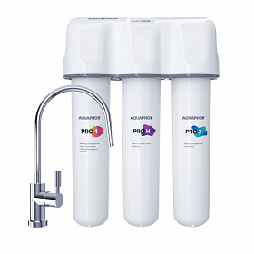Фильтр под кран питьевой воды 3-х ступ. Аквафор Baby H Pro см./элем. Pro1-ProH-Pro3 умягчающий (для жёсткой воды) 508584 Водяной