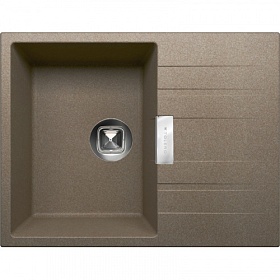 Мойка для кухни Tolero Classic TL-650.823 прямоуг. 65х50 глуб. 21,6см вып. 3 1/2" (врезная) крыло универсал тёмно-бежевая