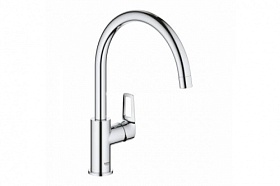 Смеситель для кухни (мойки) Grohe BauLoop 31368001 хром латунь Водяной