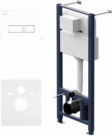 Инсталляция для унитаза AM.PM Pro I012704.7001 (3 в 1) рама с кнопкой Pro S белая Водяной
