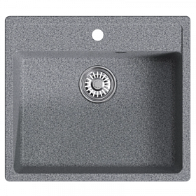 Мойка для кухни Mixline ML-GM15 551915 прямоуг. 56х50 глуб. 18см вып. 3 1/2" (врезная) тёмно-серая