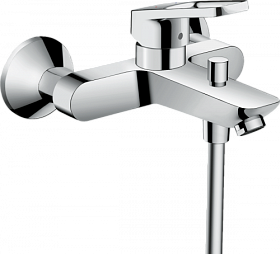 Смеситель для ванны/душа (короткий излив) Hansgrohe Logis Loop 71244000 хром латунь